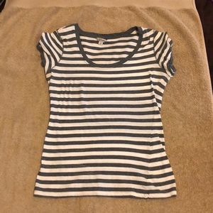 Guess Gray/white stripped Shirt